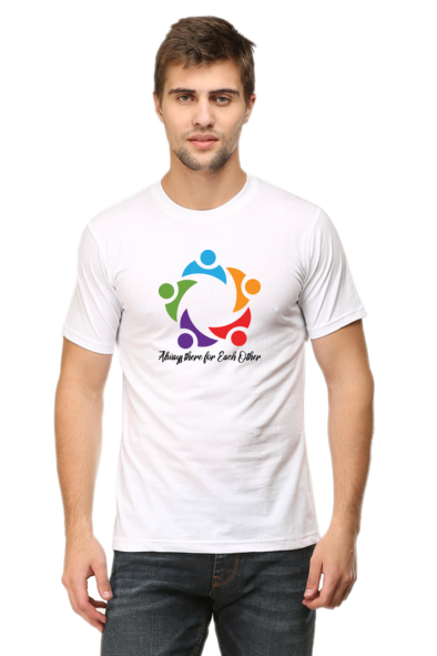 Always There for Each Other T-Shirt for Men - White