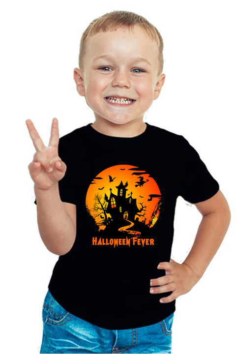 Halloween Fever Black T-Shirt for Boys