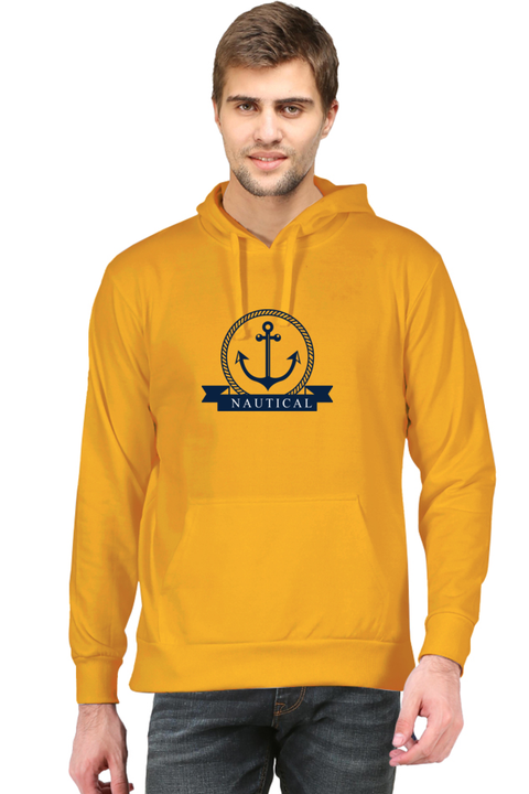 Unisex Nautical Sweatshirt Hoodies - Golden Yellow