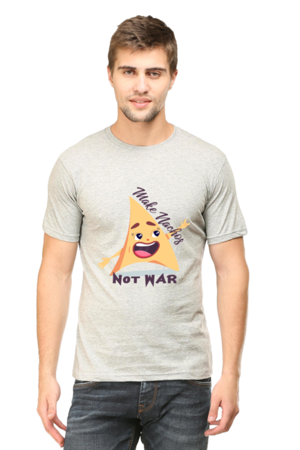 Make Nachos Not War Grey T-Shirt for Men