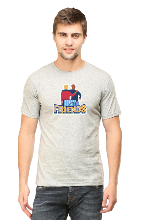 Best Friends T-Shirt for Men - Grey