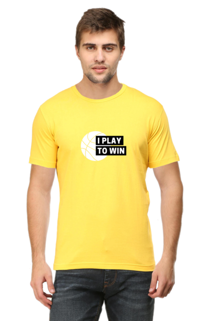 Yelllow I Play to Win T-Shirt for Men