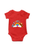 Rainbow Animals Red Rompers for Baby