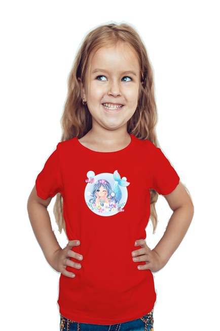 The Little Mermaid Red T-Shirt for Girl