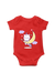Cat Unicorn on the Moon Red Rompers for Baby