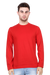 Plain Red Round Neck Full Sleeve T-Shirt for Men
