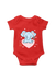 Baby Elephant on the Heart Red Rompers for Baby