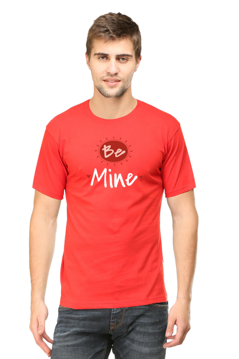 Just Be Mine Valentine's Day T-shirt for Men - Red