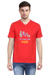 Red Lets Make Some Noise V-Neck T-Shirt for Men