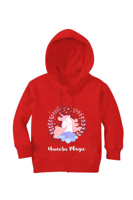 Unicorn Magic Red Hoodie Sweatshirt
