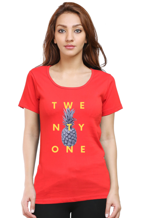 Red Twenty One Years Old T-Shirt for Women