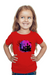 Halloween Haunted House Red T-Shirt for Girls