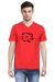 Kokopelli Art V-Neck T-Shirt for Men - Red