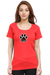 I Love My Dog Red T-shirt for Women