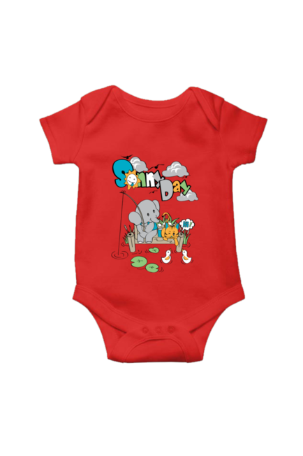 Red Sunny Days Rompers for Baby
