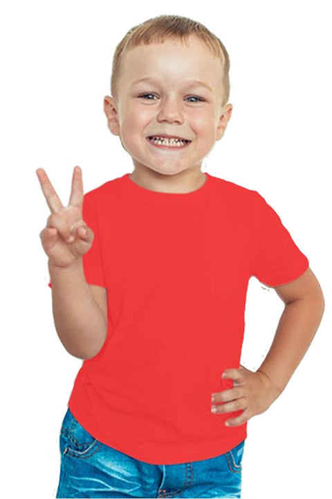 Half Sleeves Red T-Shirt for Boys and Infants