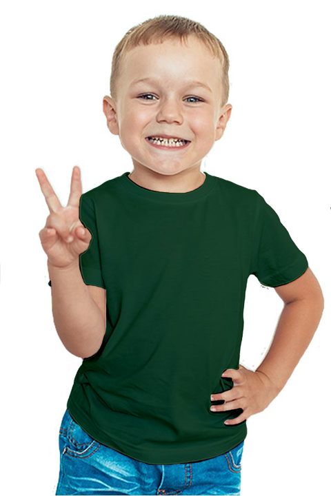 Bottle Green T-Shirt for Boy's & Baby Boys