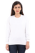 White Sweatshirt for Women Front