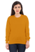 Mustard Yellow Sweatshirt for Women - Front