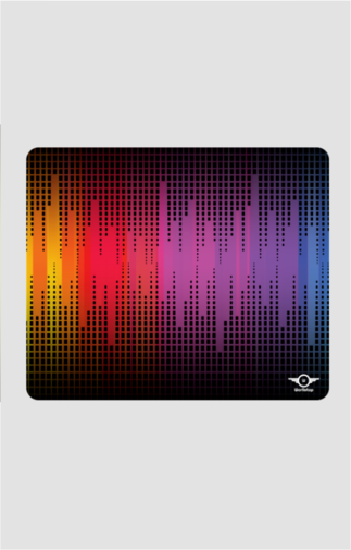 Rainbow Waves Mouse Pad for Computers and Laptops