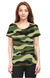 Green Army Camouflage T-shirt for Women
