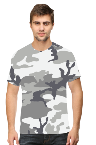 Grey Army Camouflage T-shirt for Men