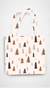 Winter Christmas Trees Tote Bags