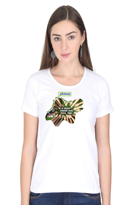 The Solution to All Our Problems T-Shirt for Women - White