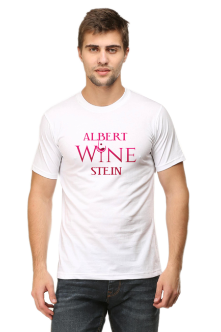 Albert-Wine-Stein White T-Shirt for Men