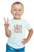 Happy Kids T-Shirt for Baby Boys - White