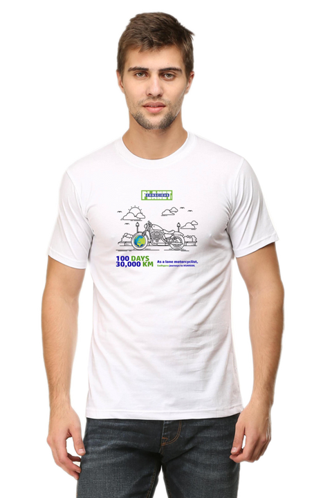 Sadhguru Journeys to Save Oil T-shirt for Men - White
