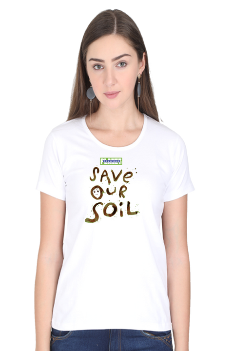 Save Our Soil T-Shirt for Women - White