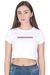 Warlistop Crop Top for Women and Girls - White