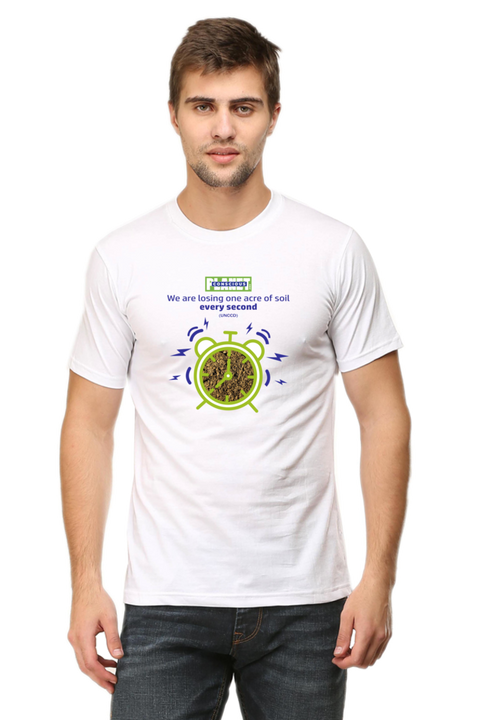 One Acre of Soil Every Second Men's T-shirt - White