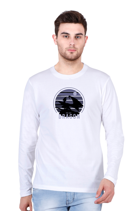 The Last Dragon White Full Sleeve T-Shirt for Men