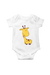 Cute Baby Giraffe White Rompers for Babies