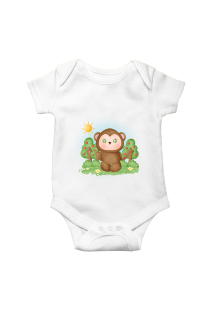 Sunshine Baby Monkey White Rompers for Babies