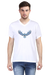 Eagle Spreading Wings White V-Neck T-Shirt for Men