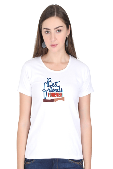 Best Friends Forever Again T-Shirt for Women - White