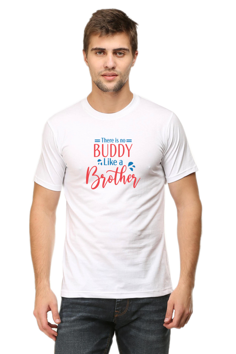 No Buddy Like a Brother T-Shirt for Men - White