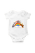 Rainbow Animals White Rompers for Baby