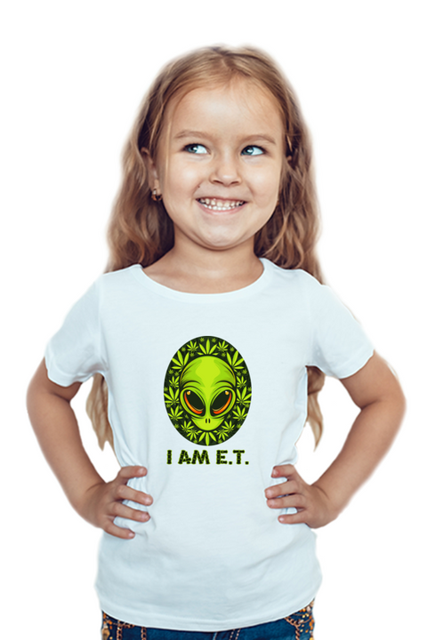 I Am E.T. White T-Shirt for Girls