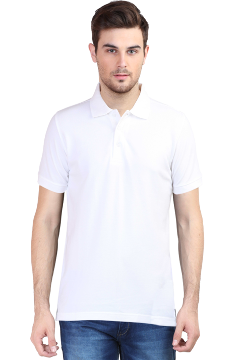 White Polo T-Shirts for Men