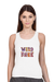 Wild And Free White Tank Top for Women