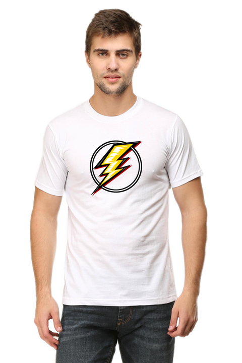Lightning Bolt T-Shirt for Men - White