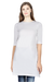 White Long Cotton T-shirts to Wear with Leggings