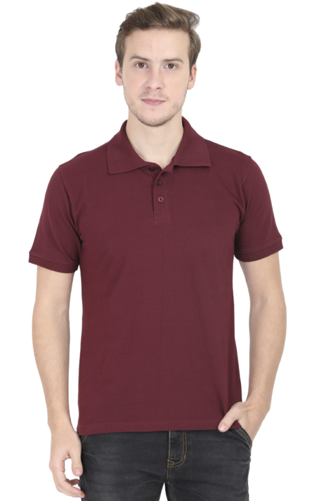 Maroon Polo T-Shirts for Men