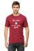 Be Calm, Don't Take Chaap T-shirt for Men - Maroon