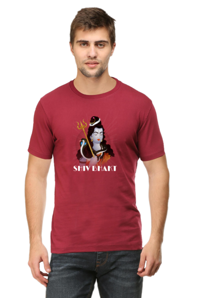 Maha Shiv Bhakt Maroon T-Shirt for Men