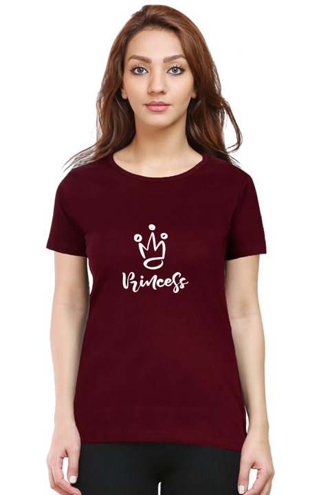 Princess T-Shirt for Women - Maroon
